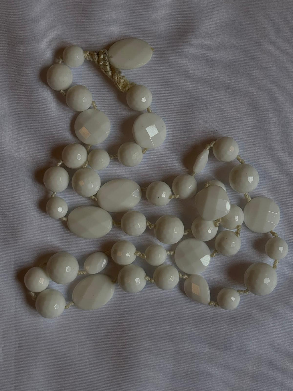 White agate necklace